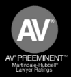 AV Preeminent lawyer ratings