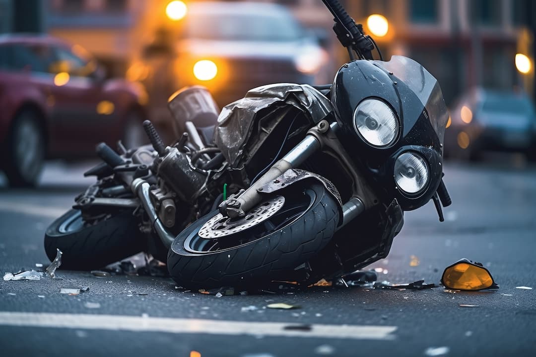 no contact motorcycle accident