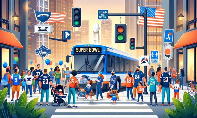 super bowl traffic