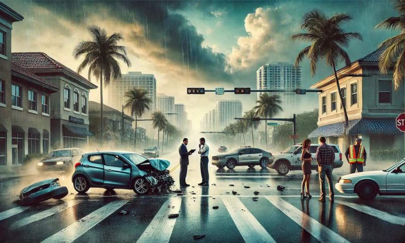 determining responsibility for a west palm beach vehicle collision