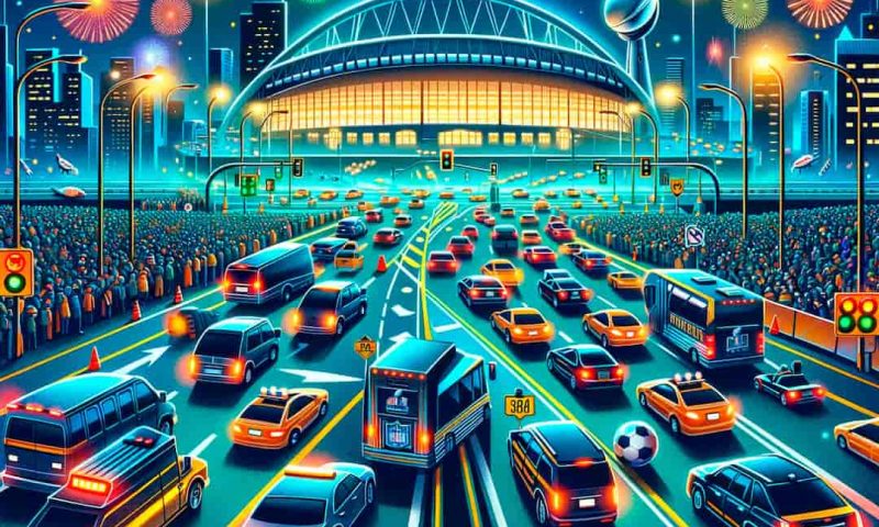 trafico en el super bowl